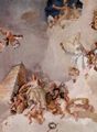 Tiepolo, Giovanni Battista: Fresken im kniglichen Palast von Madrid, Szene: Lobpreisung Spaniens, Detail