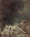 Watteau, Antoine: Die Champs lysses, Detail