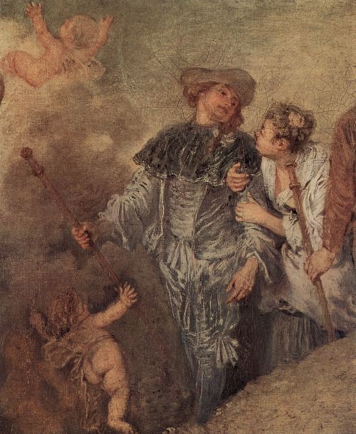 Watteau, Antoine: Einschiffung nach Kythera (erste Fassung), Detail