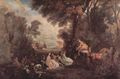 Watteau, Antoine: Treffen zur Jagd (Rendez-vous de chasse)