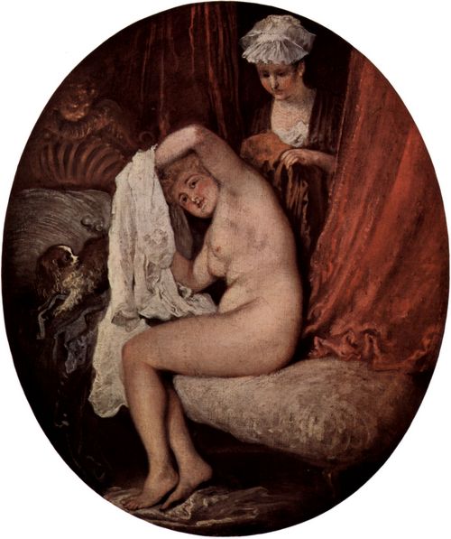 Watteau, Antoine: Die Toilette, Oval