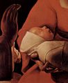 La Tour, Georges de: Das Neugeborene (Geburt Christi), Detail: Kopf des Kindes