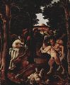 Piero di Cosimo: Bildfolge zur Frühgeschichte der Menschheit, Szene: Jagdszene, Detail