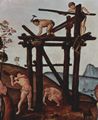Piero di Cosimo: Bildfolge zur Frühgeschichte der Menschheit, Szene: Vulkanus (Hephaistos) und Äolus, Detail