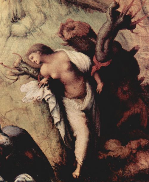 Piero di Cosimo: Perseus befreit Andromeda, Detail: Andromeda