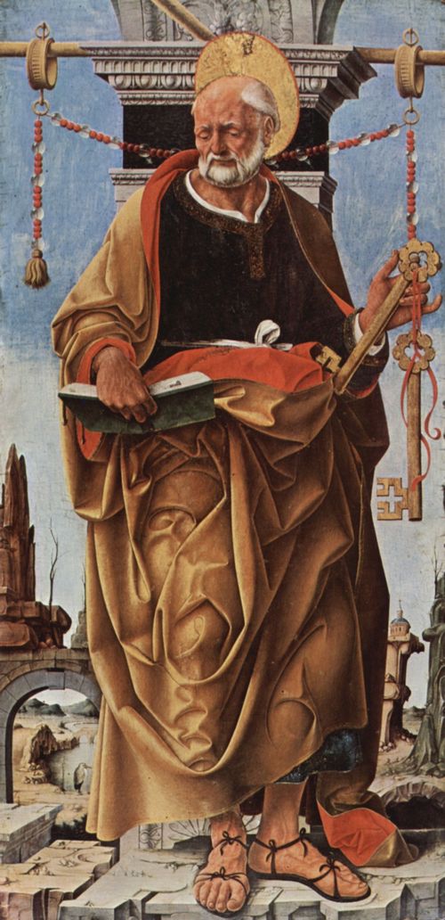 Cossa, Francesco del: Griffoni-Altar, ursprl. Griffonikapelle in der San Petronio in Bologna, linker Flgel: Hl. Petrus