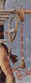 Cossa, Francesco del: Griffoni-Altar, ursprl. Griffonikapelle in der San Petronio in Bologna, rechter Flügel: Hl. Johannes der Täufer, Detail