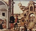 Roberti, Ercole de': Griffoni-Altar, Predellatafel, Szene: Die Wundertaten des Hl. Vinzenz Ferrer, Detail