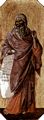 Duccio di Buoninsegna: Maest, Altarretabel des Sieneser Doms, Vorderseite, Predella mit Szenen aus der Kindheit Jesu und Der Propheten, Szene: Der Prophet Jesaja