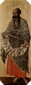 Duccio di Buoninsegna: Maest, Altarretabel des Sieneser Doms, Vorderseite, Predella mit Szenen aus der Kindheit Jesu und Der Propheten, Szene: Der Prophet Malachias