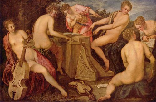Tintoretto, Jacopo: Musizierende Frauen