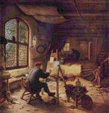 Ostade, Adriaen van: Der Maler in seiner Werkstatt (Selbstporträt)