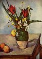 Cézanne, Paul: Stillleben, Tulpen und Äpfel