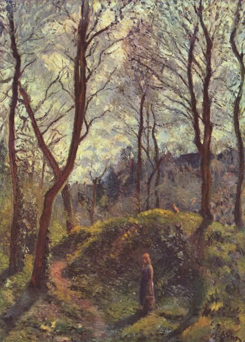 Pissarro, Camille: Landschaft mit groen Bumen