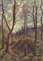 Pissarro, Camille: Landschaft mit großen Bäumen