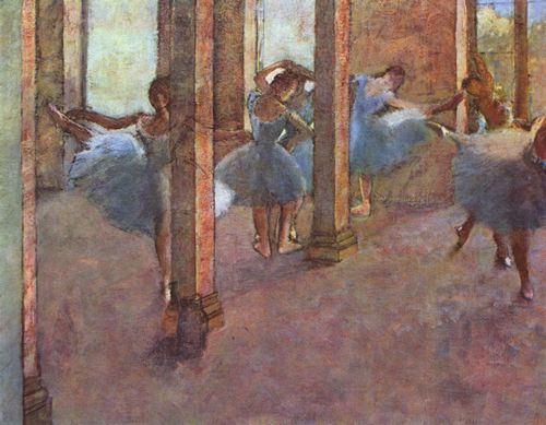Degas, Edgar Germain Hilaire: Tnzerinnen im Foyer