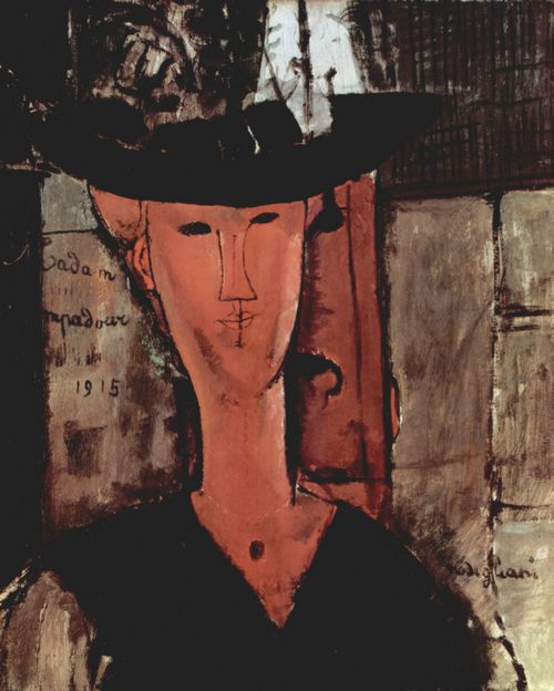 Modigliani, Amedeo: Dame mit Hut