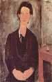 Modigliani, Amedeo: Porträt des Chaiim Soutine, an einem Tisch sitzend