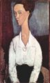 Modigliani, Amedeo: Porträt der Lunia Czechowska mit weißer Bluse