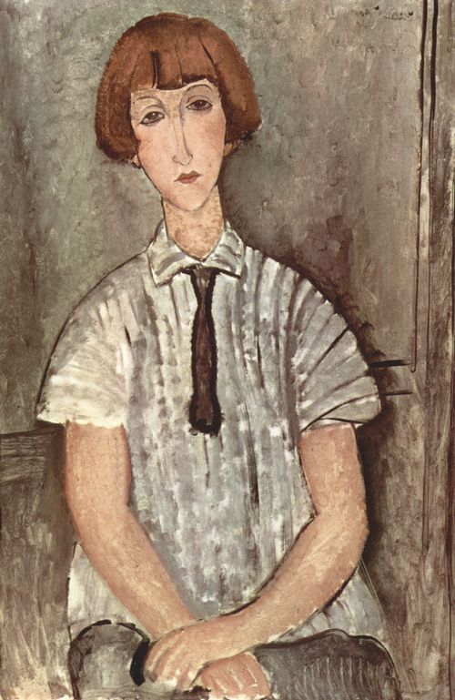 Modigliani, Amedeo: Mdchen mit Bluse