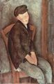 Modigliani, Amedeo: Sitzender Knabe mit Hut