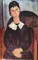 Modigliani, Amedeo: Elvira mit weißem Kragen