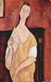 Modigliani, Amedeo: Portrt der Lunia Czechowska mit Fcher