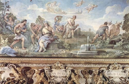 Giordano, Luca: Fresken in der Galerie des Palazzo Medici-Riccardi in Florenz, Szene: Das reife Alter des Menschen
