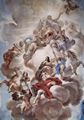 Giordano, Luca: Fresken in der Galerie des Palazzo Medici-Riccardi in Florenz, Szene: Triumph der Medici in den Wolken des Olymp