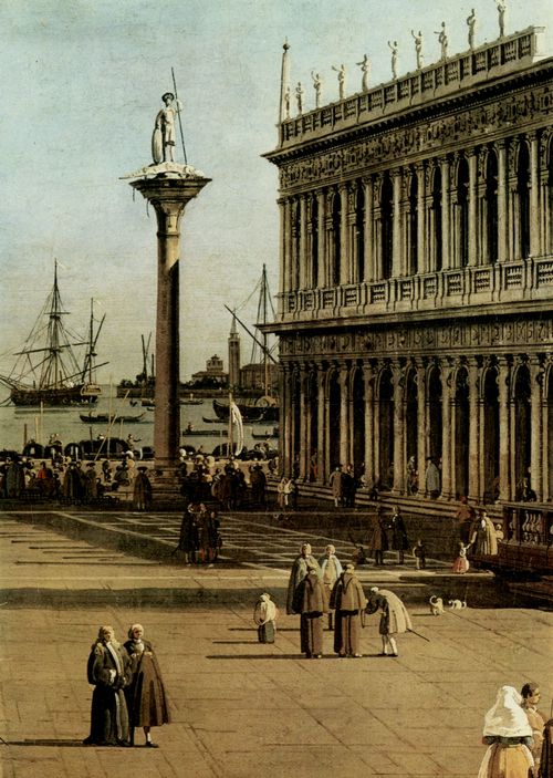 Canaletto (I): La Piazzetta, Detail