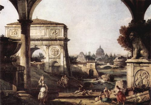 Canaletto (II): Capriccio Romano, Titusbogen