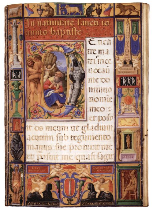 Clovio, Giulio: Colonna-Missale, Szene: Berufung des Johannes