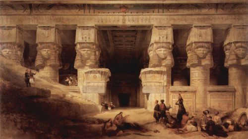 Roberts, David: Der Tempel der Dendera
