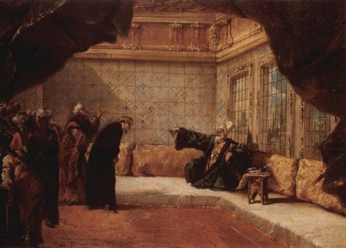 Guardi, Giovanni Antonio: Der Sultan empfngt eine Delegation von Wrdentrgern
