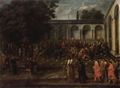 Mour, Jean-Baptiste van: Der Gesandte Cornelis Calkoen begibt sich zur Audienz beim Sultan Ahmed III.