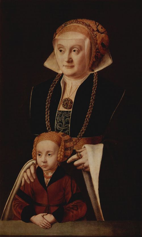 Bruyn d. ., Bartholomus: Portrt einer Dame mit Tochter