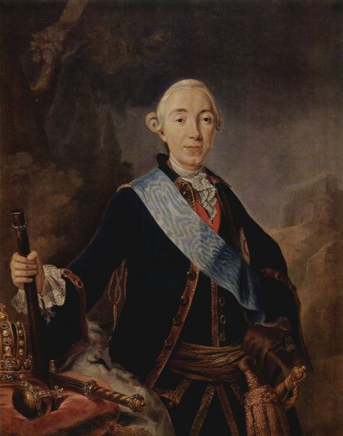 Pfandzelt, Lucas Conrad: Portrt des russischen Kaisers Peters III.