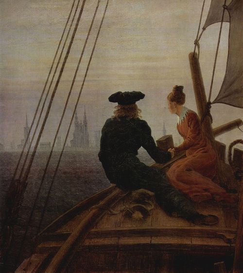 Friedrich, Caspar David: Auf dem Segler, Detail
