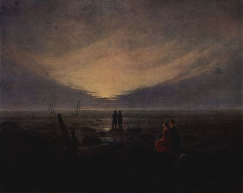 Friedrich, Caspar David: Mondaufgang am Meer