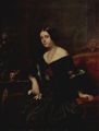 Richter, Gustav Carl Ludwig: Portrt einer Dame in einem schwarzen Kleid