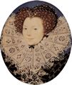 Hilliard, Nicholas: Porträt einer unbekannten Dame, Oval