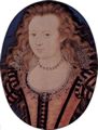 Hilliard, Nicholas: Porträt Elisabeth, Königin von Böhmen, Oval