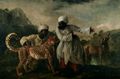 Stubbs, George: Gepard mit zwei indischen Dienern und einem Hirsch