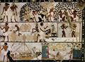gyptischer Maler um 1500 v. Chr.: Grabkammer eines Unbekannten, Szenen der Wandgestaltung