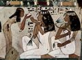 Maler der Grabkammer des Thot: Grabkammer des Thot, Oberaufseher des Hohepriesters des Amun, Szene: Gastmahl, Detail
