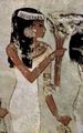 Maler der Grabkammer des Menna: Grabkammer des Menna, Ackerschreiber des Knigs, Szene: Mdchen mit Blumen