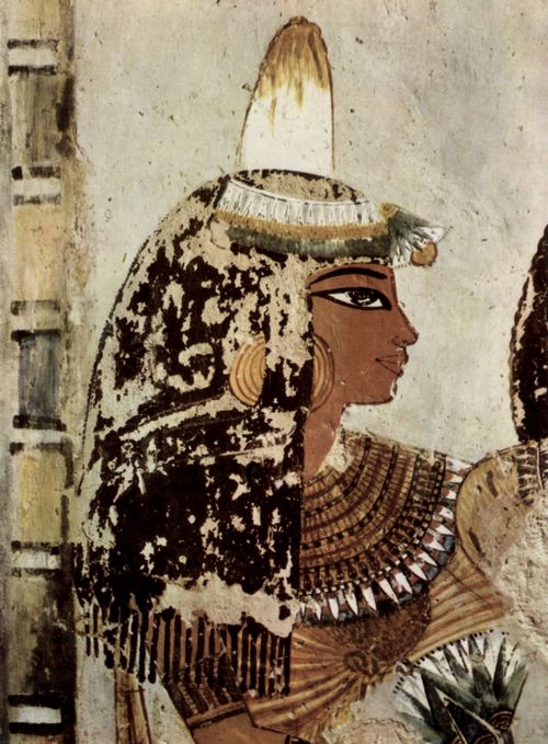 Maler der Grabkammer des Menna: Grabkammer des Menna, Ackerschreiber des Knigs, Szene: Portrt einer Dame