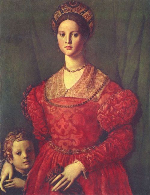 Bronzino, Angelo: Portrt einer jungen Frau mit ihrem Sohn