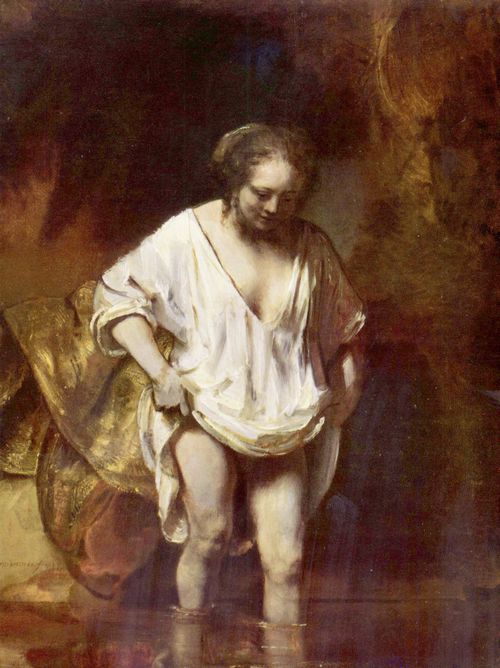 Rembrandt Harmensz. van Rijn: Hendrickje badend