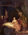 Rembrandt Harmensz. van Rijn: Joseph wird von Potiphars Weib beschuldigt
